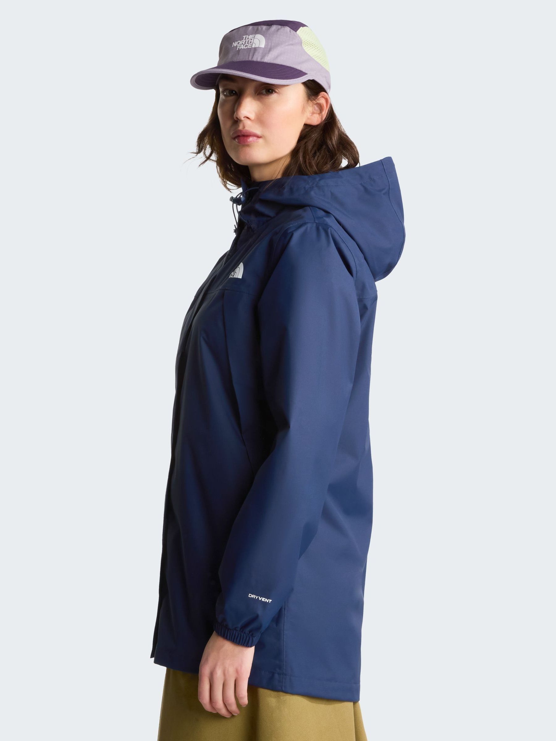 Buy The North Face Blue Antora Waterproof Parka Rain Coat from