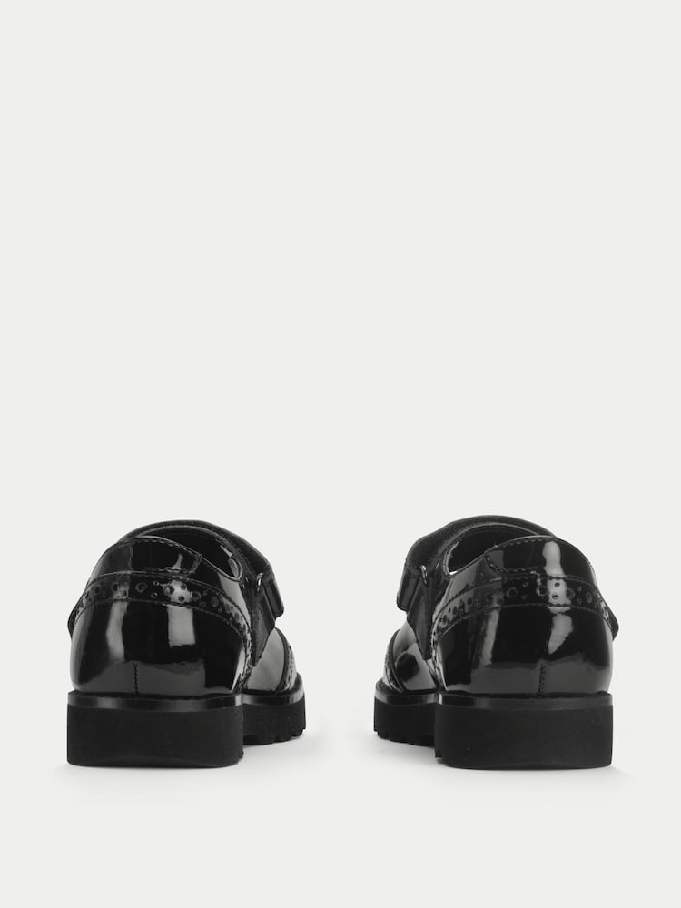Schwarzes Lackleder - Start Rite Cosmos Glänzende Mary Jane Schuhe mit Klettriemen für die Schule - Bild 9 von 9 Schwarzes Lackleder - Start Rite Cosmos Glänzende Mary Jane Schuhe mit Klettriemen für die Schule - Bild 9 von 9