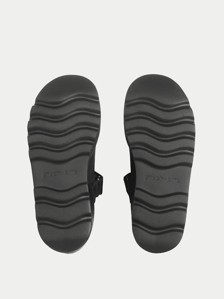 Anthrazitschwarz - Start Rite Cosmos Glänzende Mary Jane Schuhe mit Klettriemen für die Schule - Bild 5 von 5 Anthrazitschwarz - Start Rite Cosmos Glänzende Mary Jane Schuhe mit Klettriemen für die Schule - Bild 5 von 5