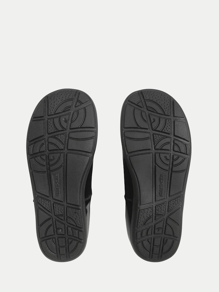 Start-Rite Girls Charlotte Patent T-bar Rip Tape Shiny School Black Shoes - Image 5 of 5