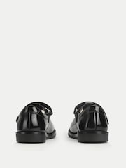 Start-Rite Girls Charlotte Patent T-bar Rip Tape Shiny School Black Shoes - Image 3 of 5