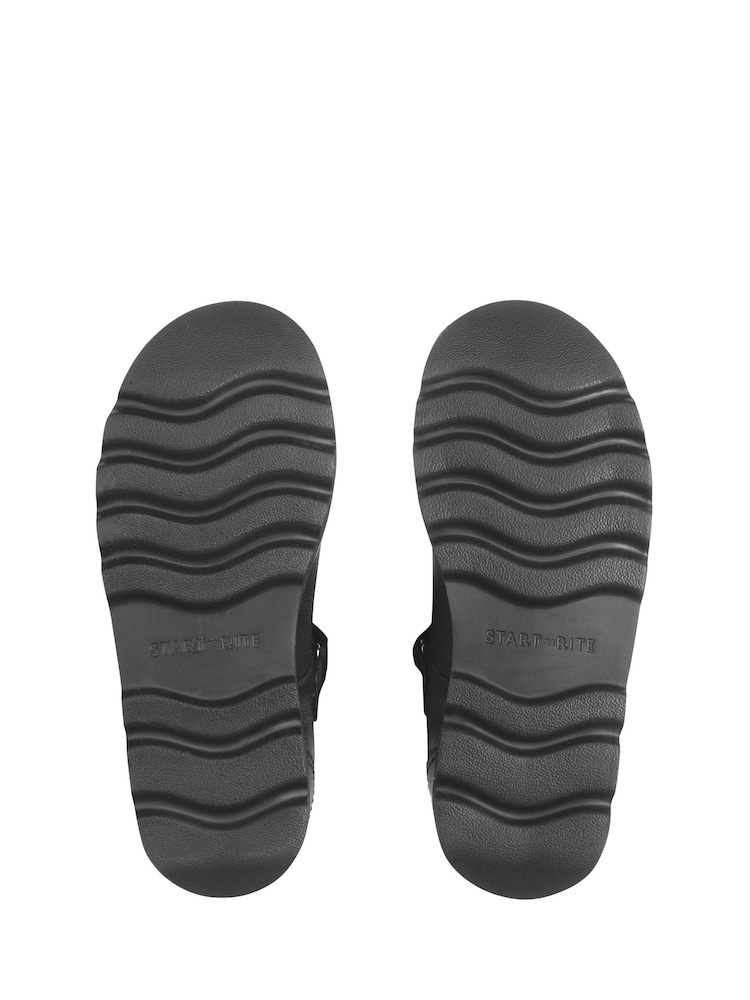 Start-Rite Luna Closed Lace-Up Shiny Patent Chunky Soled School Black Shoes - Image 7 of 7 Start-Rite Luna Closed Lace-Up Shiny Patent Chunky Soled School Black Shoes - Image 7 of 7