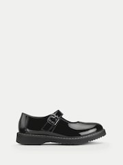 Start-Rite Girls Embrace Mary Jane Buckle Chunky Stitch Down School Black Shoes - Bild 1 von 1