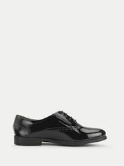 Start-Rite Girls Hermione Patent Lace-Up Oxford Style Closed School Black Shoes - Image 1 of 1