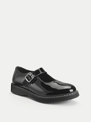Start-Rite Girls Embrace Mary Jane Buckle Chunky Stitch Down School Black Shoes - Bild 2 von 5