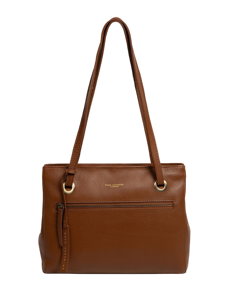 Pure Luxuries London Stratford Leather Brown Handbag - Image 1 of 9