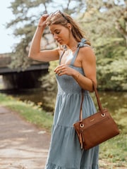Pure Luxuries London Stratford Leather Brown Handbag - Image 6 of 9