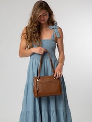 Pure Luxuries London Stratford Leather Brown Handbag - Image 8 of 9