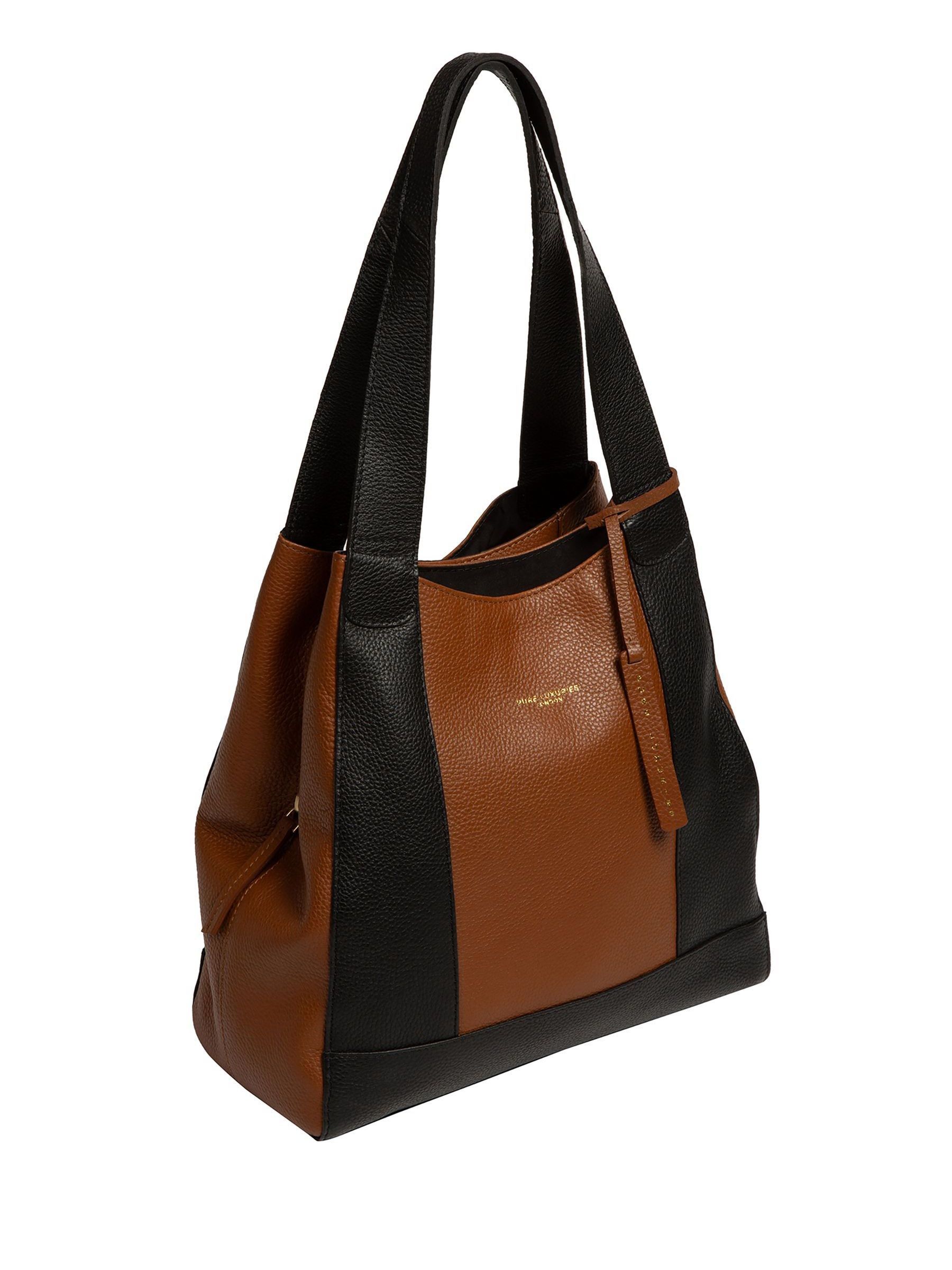 Buy Pure Luxuries London Black / Tan Colette Handbag from Next