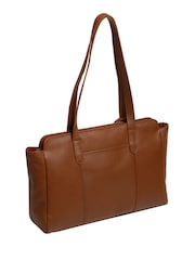Pure Luxuries London Olney Leather Brown Handbag - Image 3 of 10