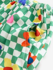 Eleanor Bowmer Green/White Check Floral Button Through Pyjamas - Image 13 of 13