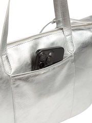 Pure Luxuries London Metallic Alcester Leather Tote Bag - Image 4 of 10
