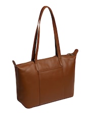 Pure Luxuries London Alcester Leather Brown Tote Bag - Image 3 of 10