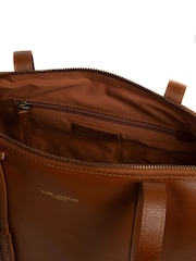 Pure Luxuries London Alcester Leather Brown Tote Bag - Image 4 of 10