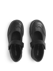 Start-Rite Girls Cosmos Leather Rip-Tape Mary Jane School Black Shoes - Bild 5 von 6