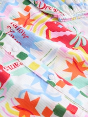 Eleanor Bowmer White/Blue Cotton Beach Shirt - Image 8 of 8