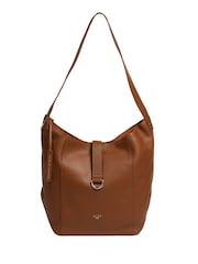Cultured London Leilani Leather Shoulder Brown Bag - Image 1 of 8
