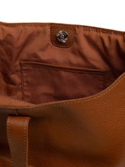 Cultured London Leilani Leather Shoulder Brown Bag - Image 5 of 8