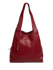 Pure Luxuries London Red Colette Leather Handbag - Image 5 of 9
