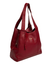 Pure Luxuries London Red Colette Leather Handbag - Image 8 of 9
