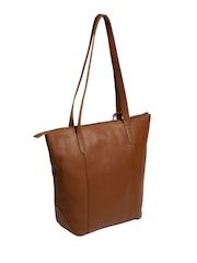 Pure Luxuries London Banbury Leather Brown Tote Bag - Image 3 of 8