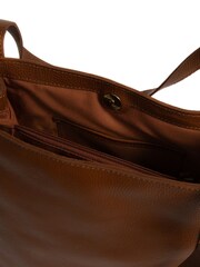 Pure Luxuries London Brighton Leather Tote Brown Bag - Image 5 of 8