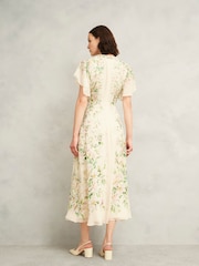 Hobbs Cream Kim Silk Dress - Image 2 of 4