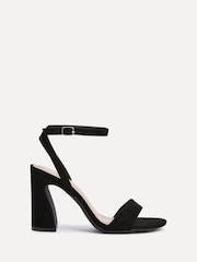 Linzi Black Trance Block Heel Sandals - Image 2 of 5