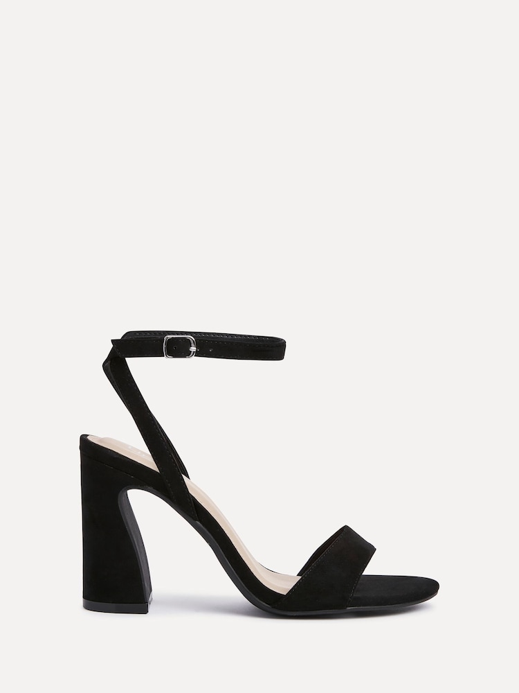 Linzi Black Trance Block Heel Sandals - Image 2 of 5
