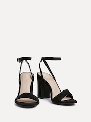 Linzi Black Trance Block Heel Sandals - Image 3 of 5