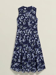 Hobbs Blue Ria Embroidered Dress - Image 4 of 4