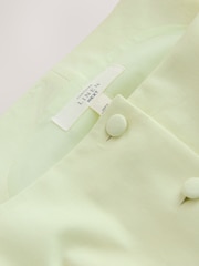 Lime Green Linen Rich High Neck Waistcoat - Image 7 of 8