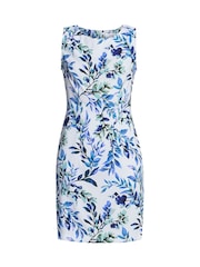 Gina Bacconi Gretel Floral Print Shift White Dress - Image 5 of 5