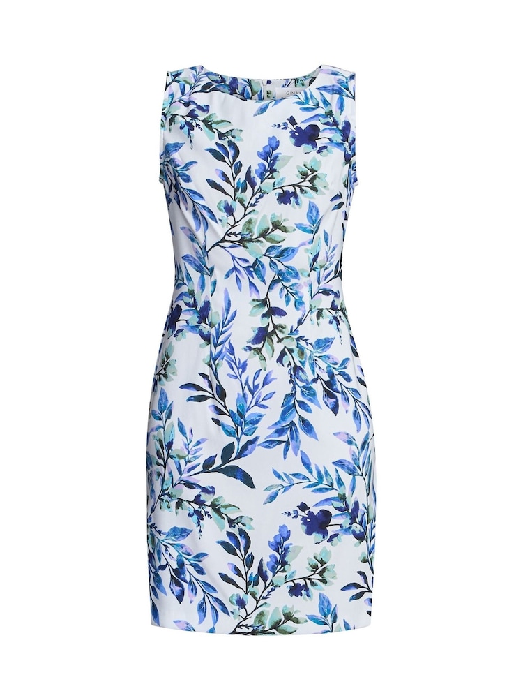 Gina Bacconi Gretel Floral Print Shift White Dress - Image 5 of 5