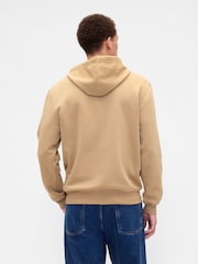 Gap Brown Relaxed Logo Zip Hoodie - Image 2 of 4