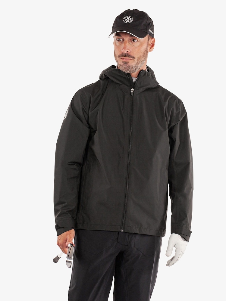Galvin Green Black Akron Waterproof Golf Jacket - Image 1 of 8 Galvin Green Black Akron Waterproof Golf Jacket - Image 1 of 8