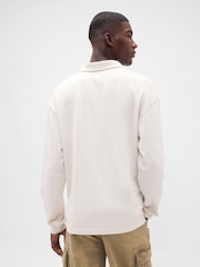 Gap Cream Heavyweight Jersey Polo Shirt - Image 2 of 4