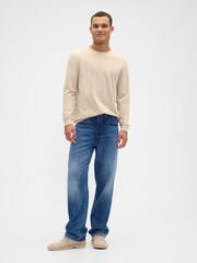Gap Beige Long Sleeve Everyday T-Shirt - Image 3 of 5