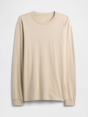 Gap Beige Long Sleeve Everyday T-Shirt - Image 5 of 5