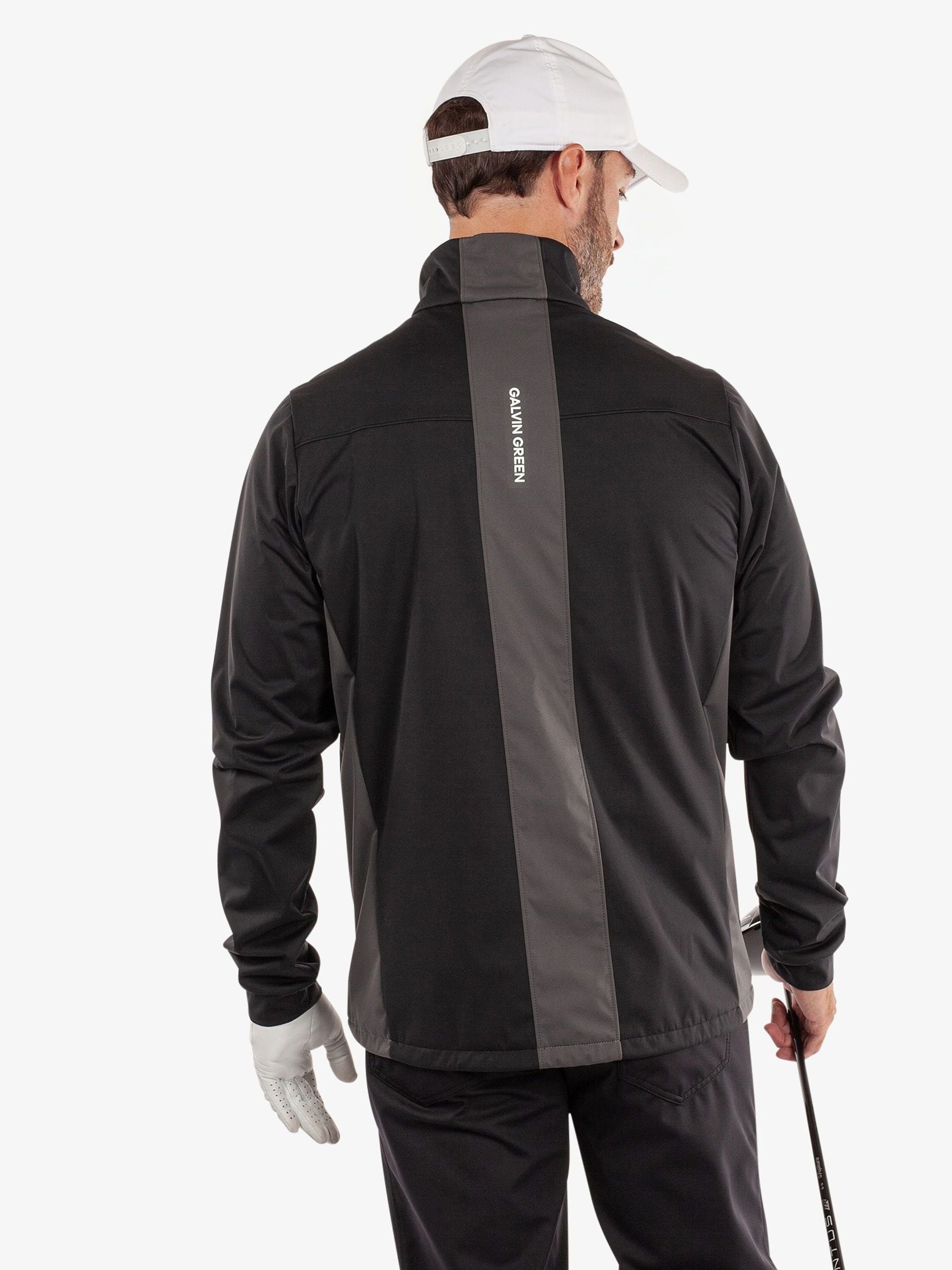 Buy Galvin Green Black Lloyd Windproof Golf Jacket from Next South