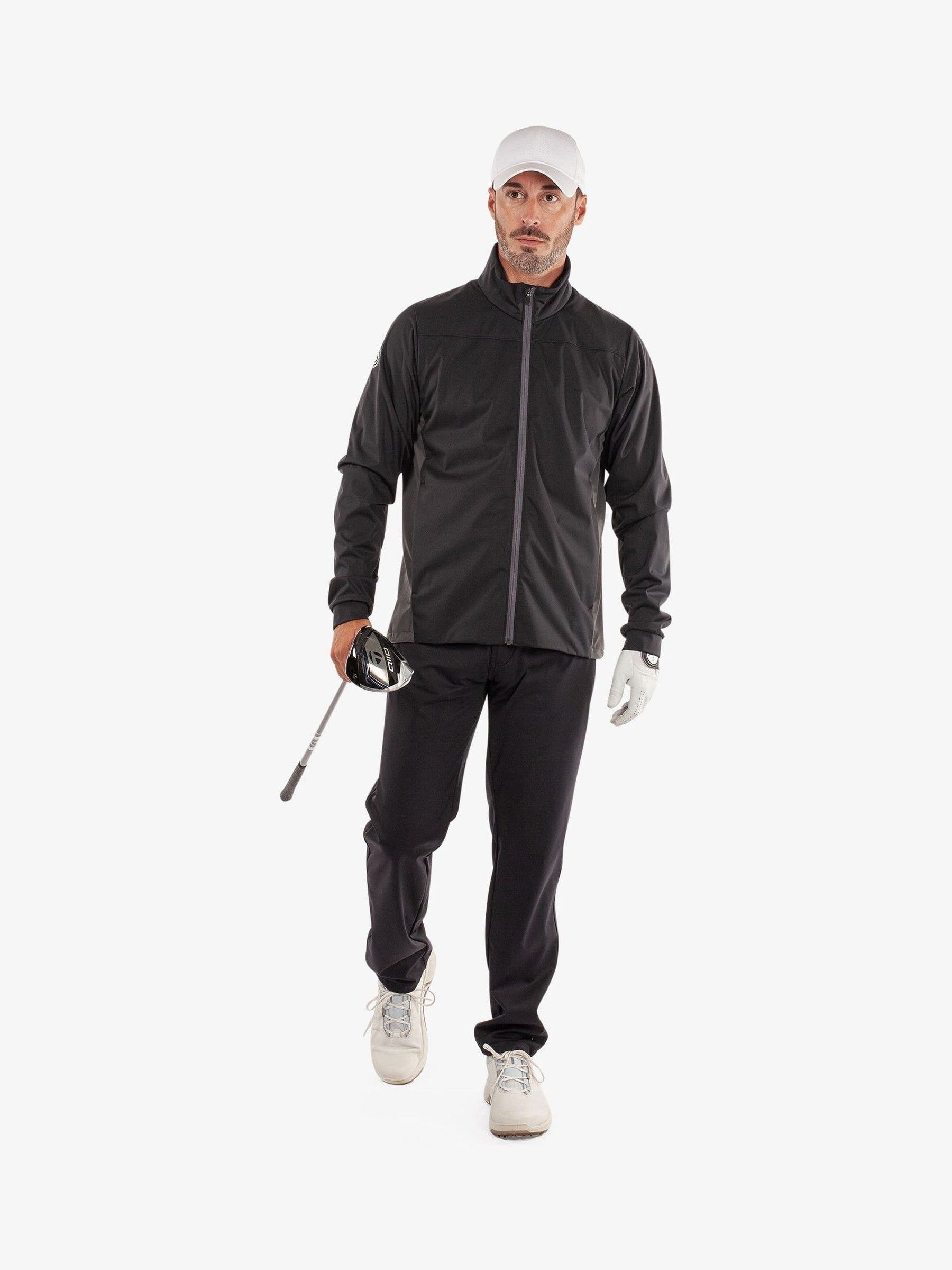 Buy Galvin Green Black Lloyd Windproof Golf Jacket from Next South