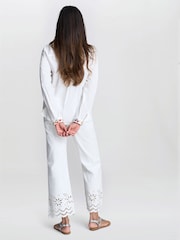 Gina Bacconi Clementine Embroidered Cotton White Shirt - Image 2 of 3