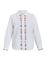 Gina Bacconi Clementine Embroidered Cotton White Shirt - Image 3 of 3