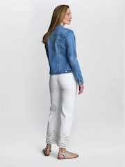 Gina Bacconi Blue Chantel Embelished Denim Jacket - Image 2 of 5