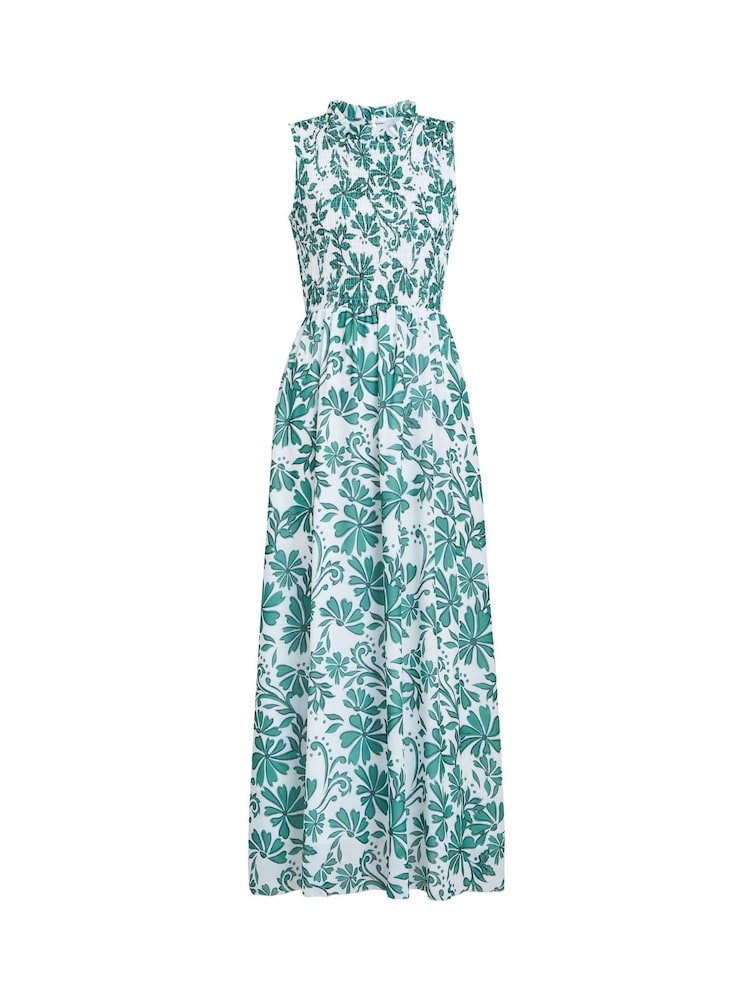 Gina Bacconi Green Roxanna Sleeveless Shired Top Dress - Imagen 6 de 6 Gina Bacconi Green Roxanna Sleeveless Shired Top Dress - Imagen 6 de 6