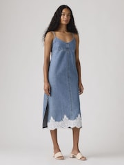 Levi's® Blue 90s Denim Slip Dress - Image 1 of 5
