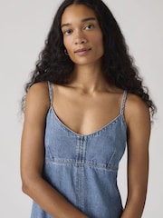 Levi's® Blue 90s Denim Slip Dress - Image 3 of 5