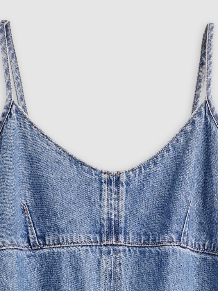 Levi's® Blue 90s Denim Slip Dress - Image 5 of 5