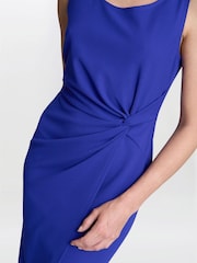 Gina Bacconi Blue Helena Pencil Skirt Dress - Image 5 of 6