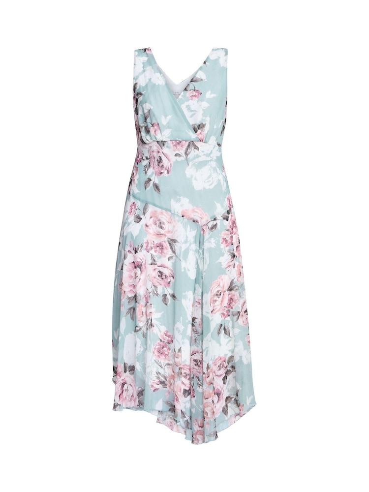 Gina Bacconi Blue India Print Dress - Image 6 of 6